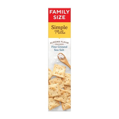 Simple Mills Sea Salt Crackers Family Size - 7oz