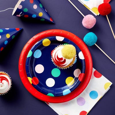 30ct Confetti Dots Lunch Napkins - Spritz