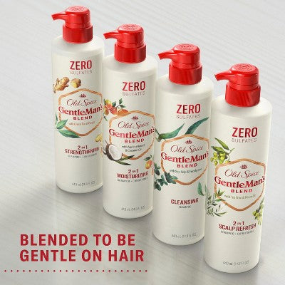 Old Spice Gentleman's Blend with Apricot Kernel & Coconut Oil, 2in1 Moisturizing Shampoo and Conditioner, 14.8 fl oz 440mL