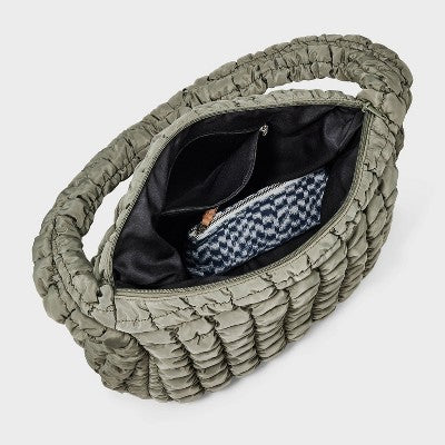 Puffer Hobo Shoulder Bag - Wild Fable Green