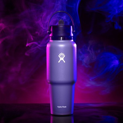 Hydro Flask 32oz Wide Mouth Flex Straw Travel Water Bottle Phantom