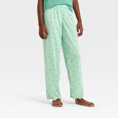 Girls' 2pc Wildflowers Pajama Set - Cat & Jack Green L
