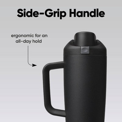 Owala 30fl oz Stainless Steel FreeSip Tumbler - Very Very Dark