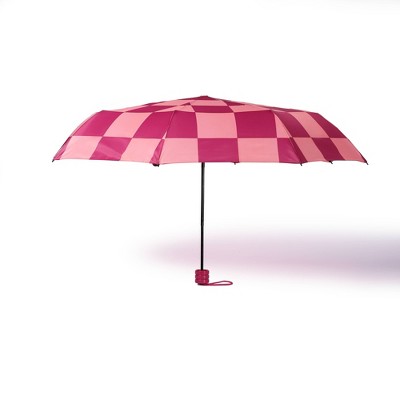 Vivitar Collapsible Umbrella Red/Pink Checkered