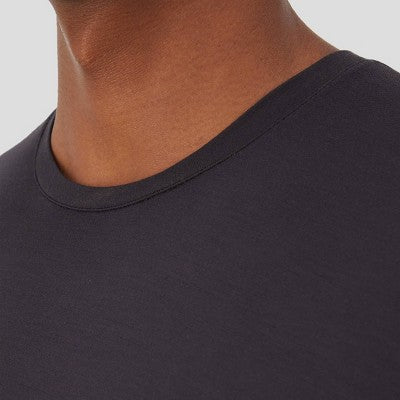 Hanes Originals Premium Men's SuperSoft Short Sleeve Crewneck Undershirt 2pk - White/Black L