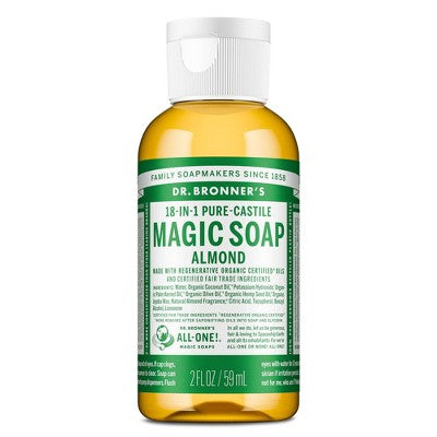 Dr. Bronner's Magic Pure Castile Liquid Soap Hand & Bodywash - Almond - 2 fl oz