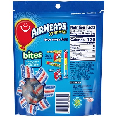 Airheads Xtremes Blue Raspberry Candy Standup Bag - 9oz
