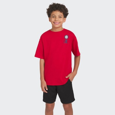 Champion Boys' Oversized Graphic T-Shirt - Red M