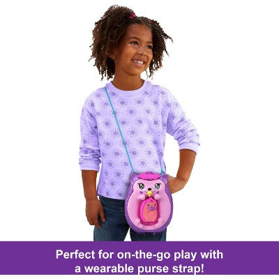 Polly Pocket Hedgehog Mom and Baby Purse Playset with 2 Dolls and 16 Accessories