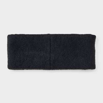 Girls' Knitted Jacquard Headband - art class Black/White