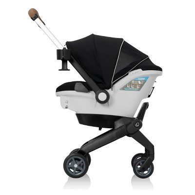 Evenflo Gold Shyft DualRide Infant Car Seat and Stroller with Storage Bag & Canopy - Onyx Black (LOCAL PICKUP ONLY)