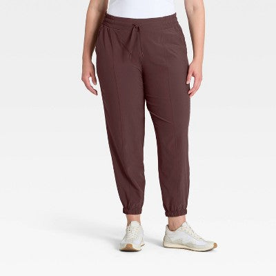 Women's Active Light Mid-Rise Joggers - All In Motion Brown XS