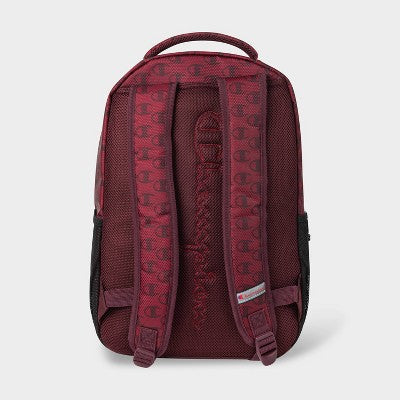 Champion Center Backpack - Dark Red Logo AOP