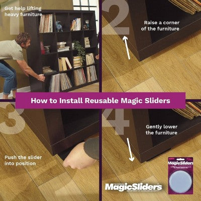 Magic Sliders 4ct 4in x 3in Sliding Disc