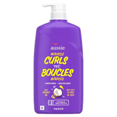 Aussie Miracle Curls with Coconut and Jojoba Oil Paraben-Free Conditioner - 26.2 fl oz