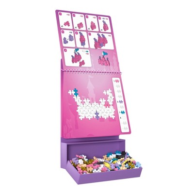 Plus-Plus Puzzle by Number Activity Pad - Fairytale: Educational Toy for Fine Motor Skills, Polyethylene Set