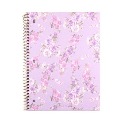 LoveShackFancy x Target - Yoobi Happy Thoughts Wide Ruled 1 Subject Notebook Hibiscus