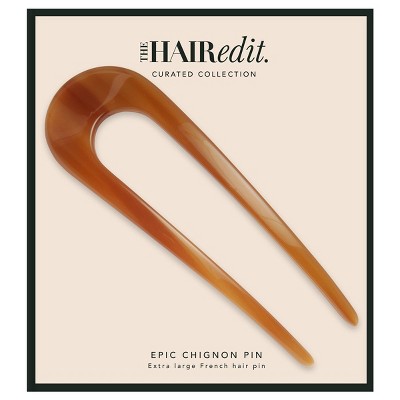 The Hair Edit Epic Extra Large Chignon French Hair Pin: For All Hair Types, Acetate Material, Hair Styling Accessory