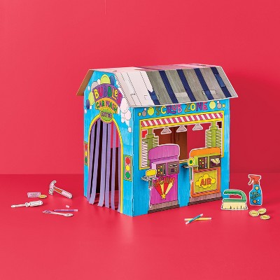Color-Your-Own Car Wash Garage Fort - Mondo Llama (LOCAL PICKUP ONLY)