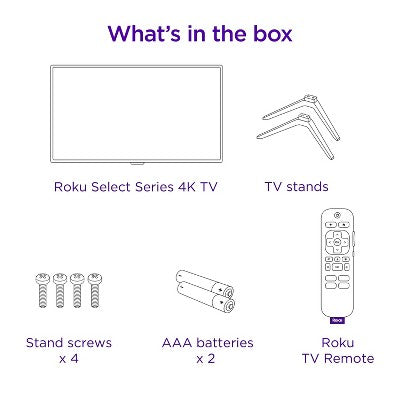 Roku 43" Select Series 4K HDR Smart Roku TV with Roku TV Remote (LOCAL PICKUP ONLY)