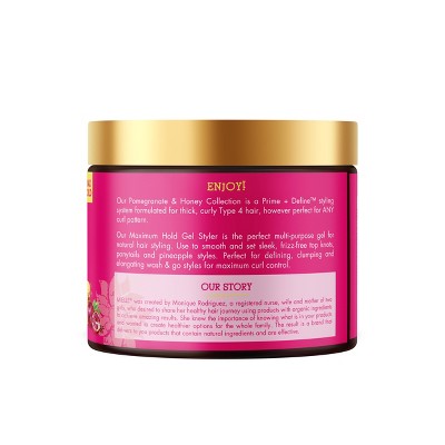 Mielle Organics Pomegranate & Honey Maximum Hold Hair Gel Styler - 16oz