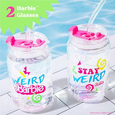 Barbie x Dragon Glassware 16 oz Weird Barbie Drinking Glasses Set of 2
