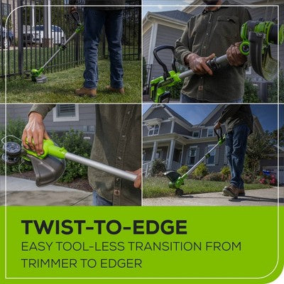 Greenworks POWERALL 24V Cordless 12" String Trimmer with 2.0Ah Battery and Charger (LOCAL PICKUP ONLY)