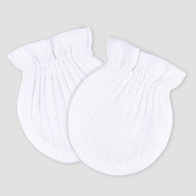 Gerber Baby 3pk Hats & Mittens - White