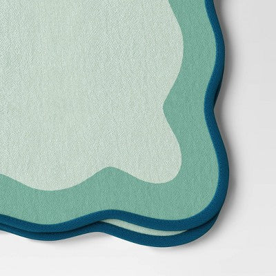 2pk Solid Napkins Green - Threshold