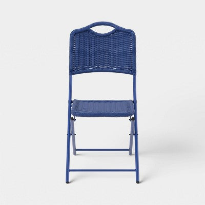 Monochromatic Rope Folding chair Navy Blue - Threshold (LOCAL PICKUP ONLY)