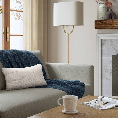 Shine Chenille Throw Blanket Gray - Project 62
