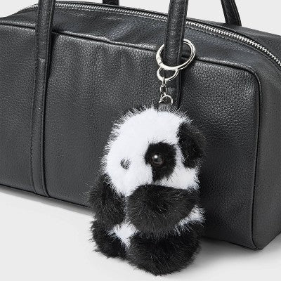 Faux Fur Panda Bear Bag Charm - Wild Fable Multi