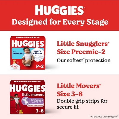 Huggies Little Movers Active Fit Diapers - Size 7 - 88ct