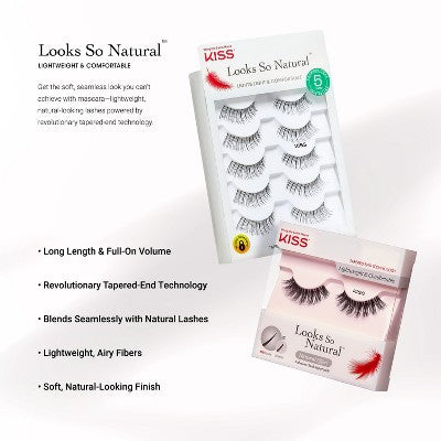 KISS Products Looks So Natural False Eyelashes No 03 - 5ct