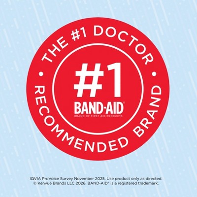 Band-Aid Stars 'n Stripes Tin Adhesive Bandages - 45ct