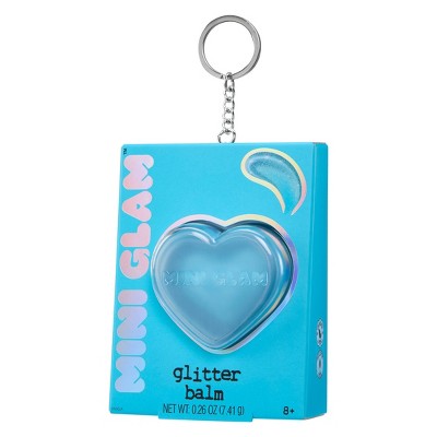 Mini Glam Cosmetics - Heart Glitter Balm Blue