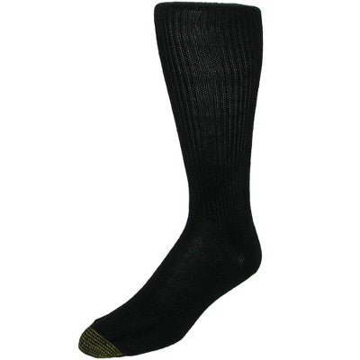 Gold Toe Men's Mid Calf Fluffies Socks (Pack of 3), Black
