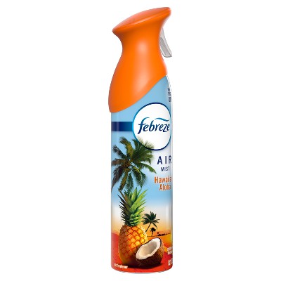 Febreze Air Mist Odor-Fighting Air Freshener - Hawaiian Aloha - 8.1oz: Disposable, Dye-Free, Phthalate-Free