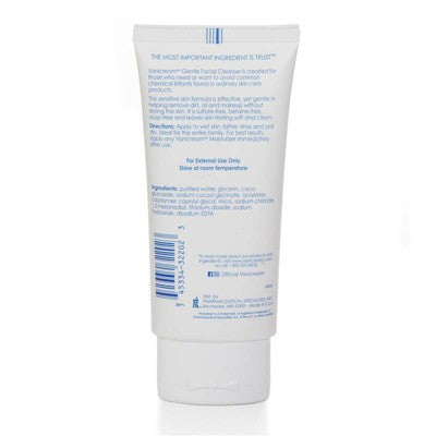 Vanicream Gentle Facial Cleanser for Sensitive Skin - Travel Friendly - Unscented - 2.5 fl oz: Hypoallergenic, Paraben-Free, Oil-Free