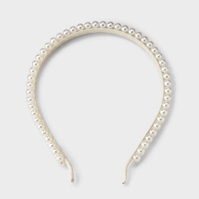 Girls' Pearl Headband - art class Ivory