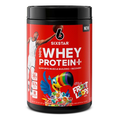 Six Star 100% Whey Protein Plus Kelloggs - Froot Loops: Gluten-Free Muscle Growth Powder