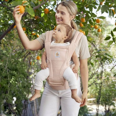 Ergobaby Alta 2 in 1 All Carry Positions Baby Carrier and Hip Seat - Pink Quartz