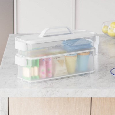 6pc Click in Place Slim Toolbox Starter Kit White - Brightroom?