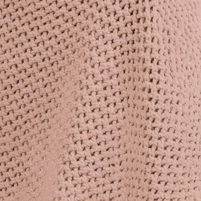 Knit Throw with Scalloped Edge Pink - Threshold