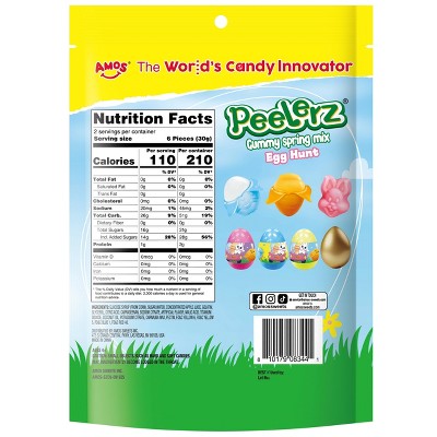 AMOS Peelerz Spring Mix Candy - Egg Hunt - 2.12oz/10ct
