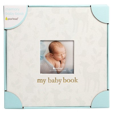 Pearhead Square Baby Memory Book - Woodland Print: Hardcover Family Relationships Book