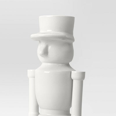 Christmas Small Aluminum Nutcracker White - Threshold