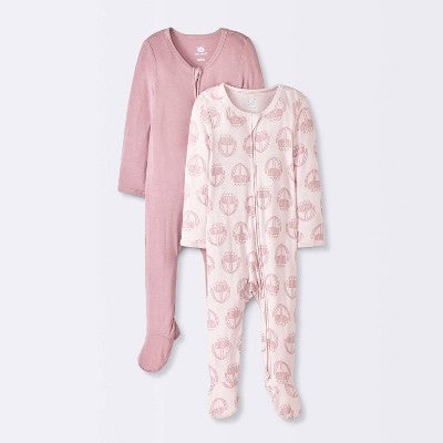 Baby 2pk Floral So Very Soft Modal Blend Sleep N' Play 9M