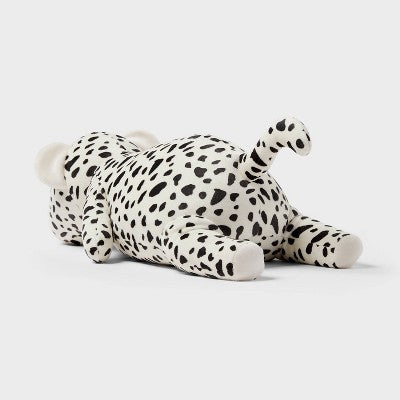 Cheetah Weighted Plush Kids' Throw Pillow Black and White - Pillowfort