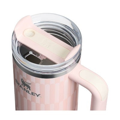 Stanley 30 oz Stainless Steel H2.0 Flowstate Quencher Tumbler Tea Rose Tile